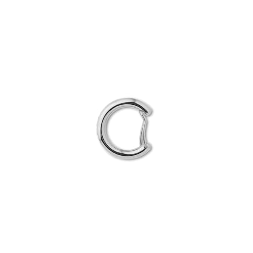 Charm Keychain Bag Carabiner (Shiny Silver)