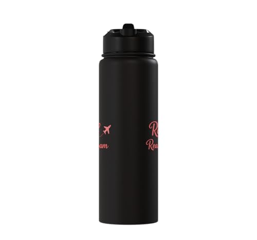 Retired and Ready to Roam Travel Retirement Design Stainless Steel Insulated Water Bottle