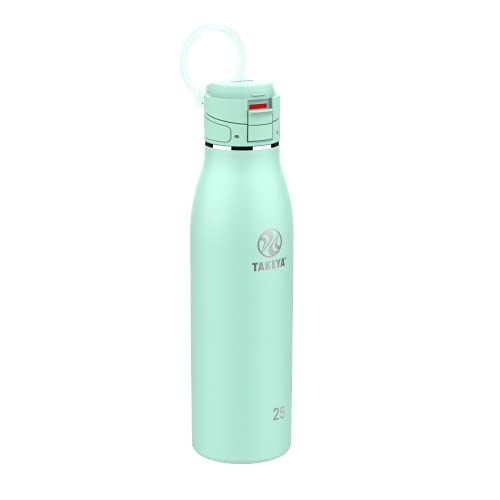 Traveler Stainless Steel Travel Coffee Mug with Flip (Aqua / 25 Ounces)