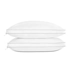 Luxury Feather Down Pillow Standard Queen Size Set of 2 (Standard Queen (Pack of 2))