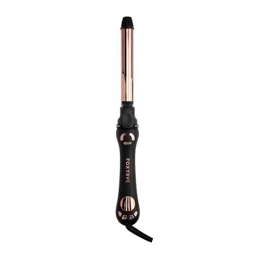 Rotating Curling Iron (1 inch / Black - Rose Gold - Titanium Rotating Curler)