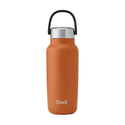 Recycled Stainless Steel Explorer with Insulated Lid and Handle (32 Ounces / Carnelian)
