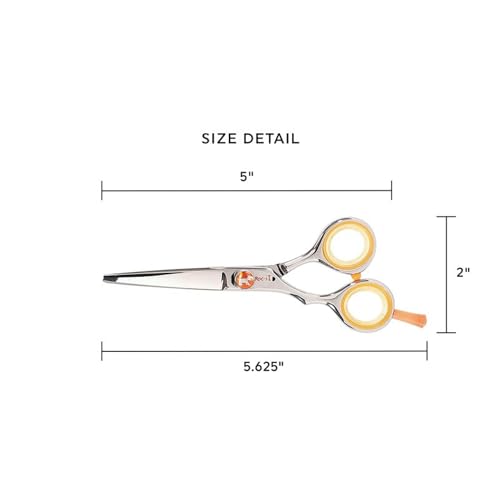 Centrix Roc It Dog Professional Stylist 5” Hair Cutting Shears and RTL (RL 500 & RTL 30 (Lefty))