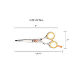 Centrix Roc It Dog Professional Stylist 5” Hair Cutting Shears and RTL (RL 500 & RTL 30 (Lefty))