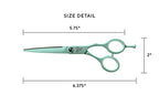 Shear Xpressions It's All Good 5.75" Professional Hair Cutting Scissors (Dr. Everything Will Be Alright - Mint)