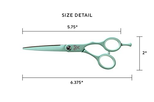 Shear Xpressions It's All Good 5.75" Professional Hair Cutting Scissors (Dr. Everything Will Be Alright - Mint)