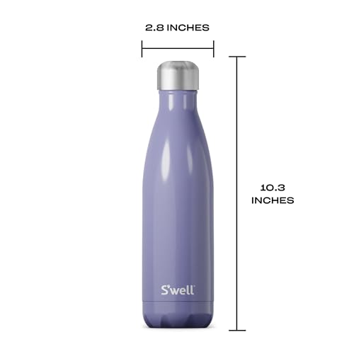 Stainless Steel Water Bottle (Hillside Lavendar / 16.9 Ounces)