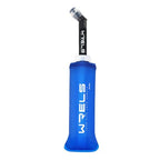 TPU Running Water Bottle with Straw for Hydration Vest Pack BPA (250ml Dark blue+straw)