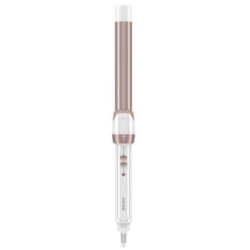 Curling Iron Double (White/Rose Gold / 1 Inch Wand (Pack of 1))