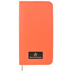 Leather 5 Scissor & Shear Storage Case for Hairstylist (Orange)