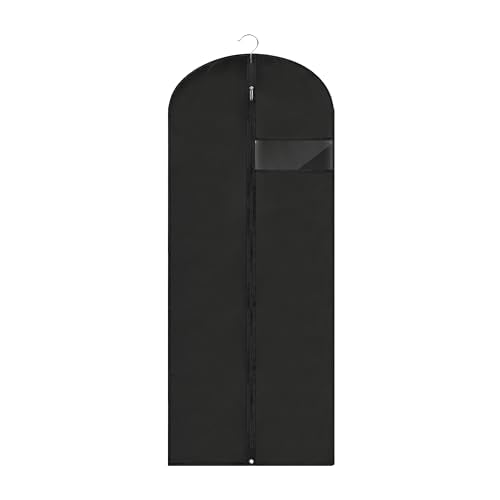 Dress Bags for Gowns Long (Black / 60''- 1 Pack)