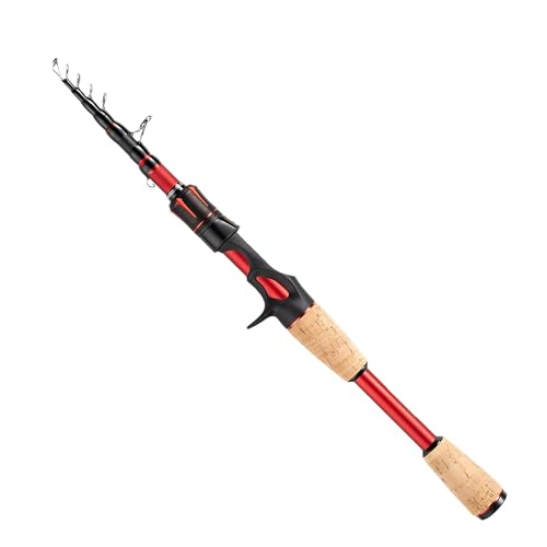 XPEDITE LITE Portable Telescopic Fishing Rods & Combo (6'6"-M-Fast / Rod- Casting)