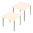 2 Pack Square Spandex Fitted Table Cloth (Champagne / 34" x 34" (Square))