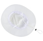 Women's UPF 50+ Safari Sun Hat Ladies Sun Hat Wide Brim Bucket Hats Breathable UV Protection Fishing Hats White (Large / White)