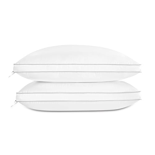 Luxury Feather Down Pillow King Size Set of 2 (King (Pack of 2))