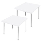 2 Pack Square Spandex Fitted Table Cloth (White / 36" x 36" (Square))