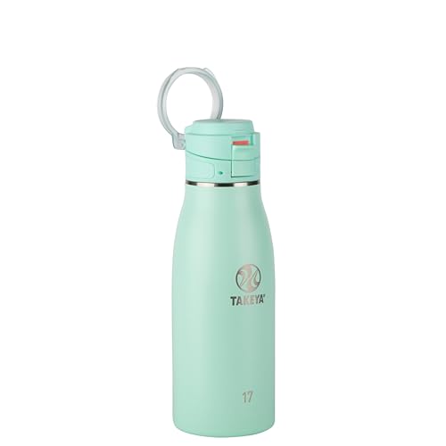 Traveler Stainless Steel Travel Coffee Mug with Flip (Aqua / 17 Ounces)