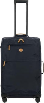 X Bag Large Spinner with Frame (Navy / Checked-Medium)