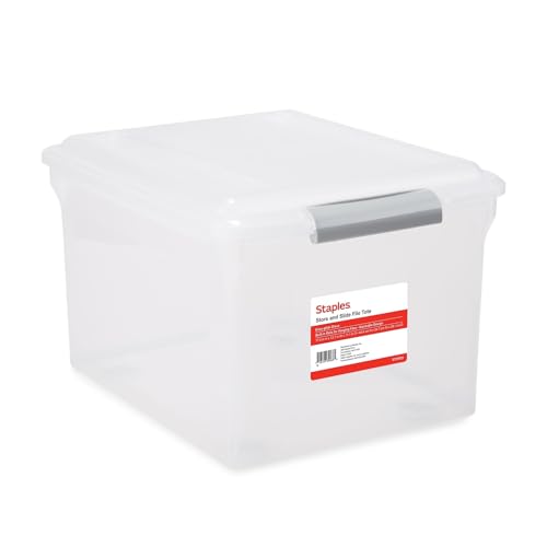 Store & Slide Hanging File Box (Clear)