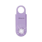 130db Personal Safety Alarm with Ultra Bright Strobe Light. Purple (Purple / Button cell)