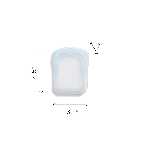 Premium Silicone Reusable Food Storage Pocket Bag (Clear / 1-Pack)