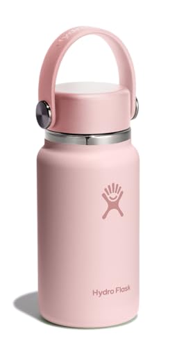 Micro Bottle Insulated Mini Leak Proof Flask for Purse or Pocket in 6.7 Oz Trillium Pink (TRILLIUM)