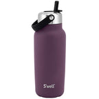 Recycled Stainless Steel Explorer with Flip Straw Lid (Plum / 32 Ounces)