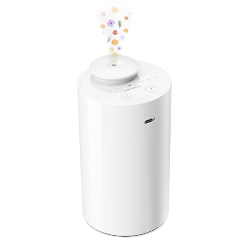 AN6 Waterless Diffuser for Essential Oil for Home (Arctic White)