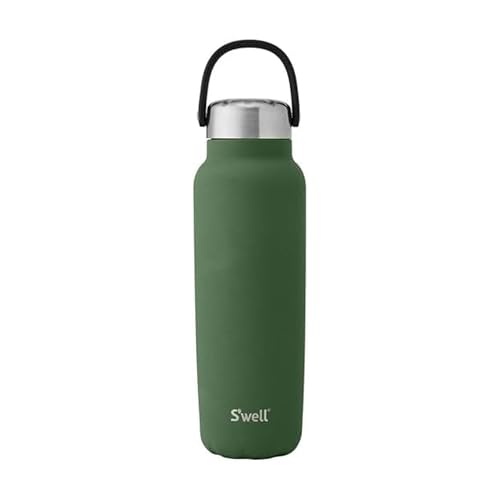 Recycled Stainless Steel Explorer with Insulated Lid and Handle (40 Ounces / Green Jasper)
