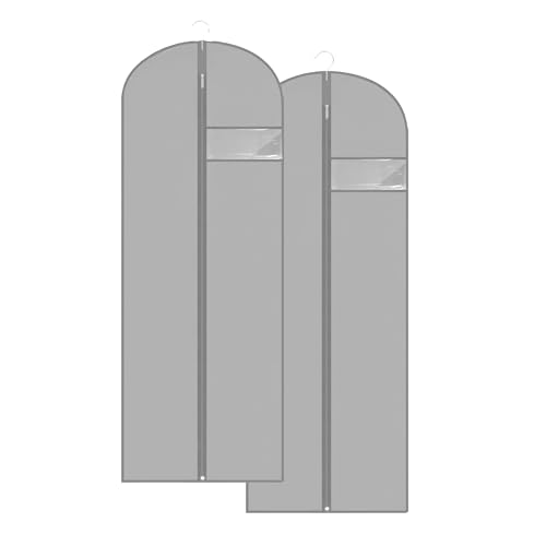 Dress Bags for Gowns Long (Grey / 65''- 2 Pack)