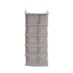 10 Pocket Hanging Shoe Organizer (Silver)