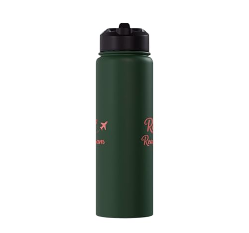 Retired and Ready to Roam Travel Retirement Design Stainless Steel Insulated Water Bottle