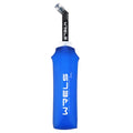 TPU Running Water Bottle with Straw for Hydration Vest Pack BPA (500ml Dark blue+straw)