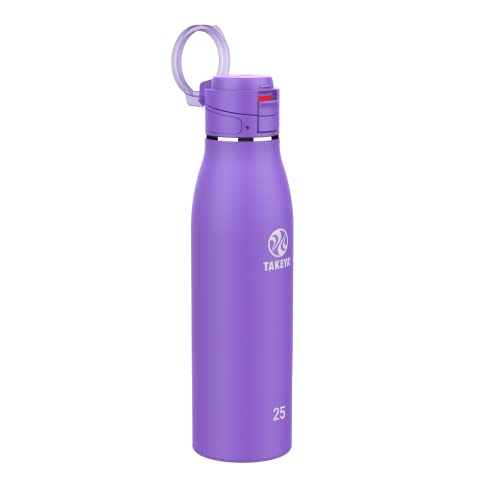 25 oz Traveler Stainless Steel Insulated Travel Coffee Mug with Locking Leak Proof Lid (Nitro Purple / 25 Ounces)