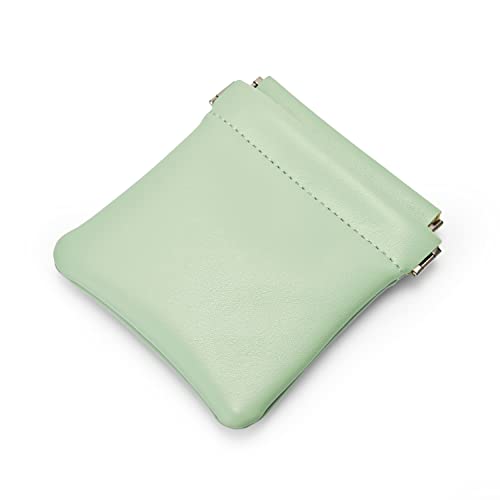 Green PU Leather Jewelry Travel Pouch Multi (Green / 4.21"x4.33")