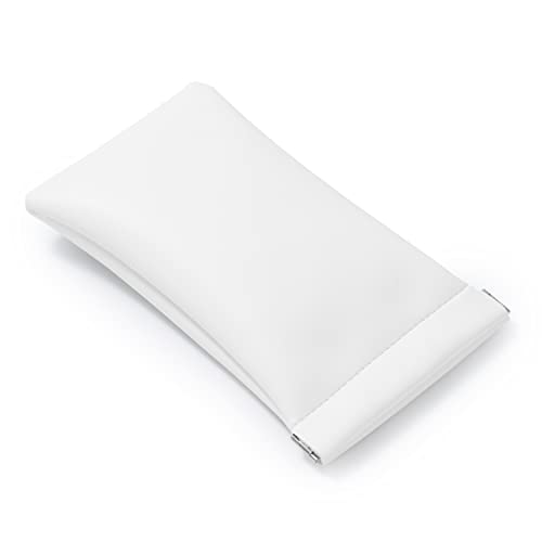 Pearl White PU Travel Pouch (Pearl White / 7.2"x.37")