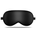 Mulberry Silk Sleep Eye Mask (Black / 1 Count (Pack of 1))