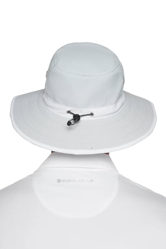 Wide Brim Golf Hat (XX-Large / Silver/White)