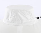 UPF 50+ Wide Brim Sun Hat for Men Women Foldable Beach Bucket Hat Summer Outdoor Fishing Hat UV Sun Protection Cap for Hiking Gardening Golf White (White)