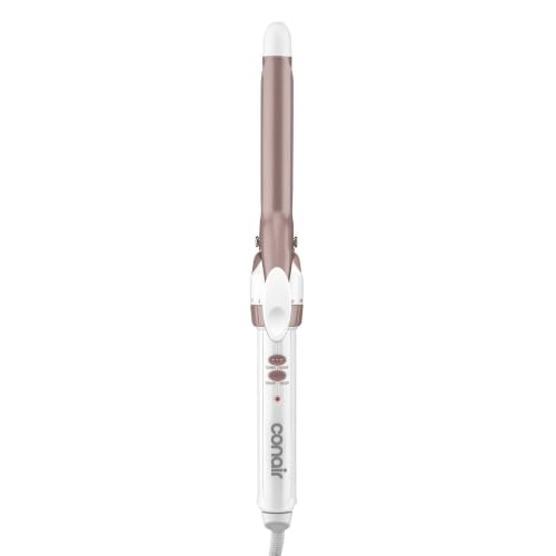 Curling Iron Double Ceramic (White/Rose Gold / 0.75 Inch Standard Barrel)