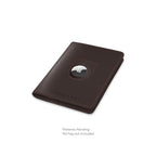 Passport Wallet with Holder for AirTag (Truffle)