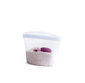 Premium Reusable Silicone Food Storage Bowl (Clear / 1-Cup)