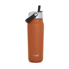 Recycled Stainless Steel Explorer with Flip Straw Lid (Carnelian / 23.7 Ounces)