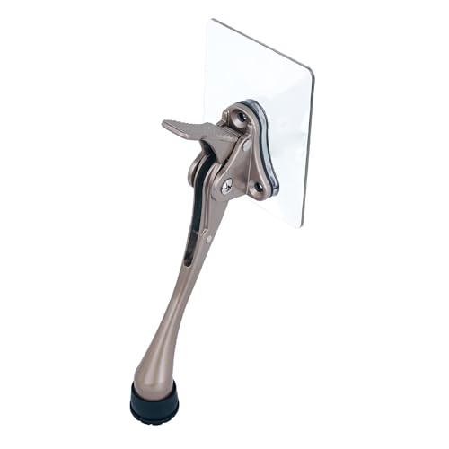 1 Stopper Adhesive Door Stop (Satin Nickel / 6 INCH X 1 PACK)