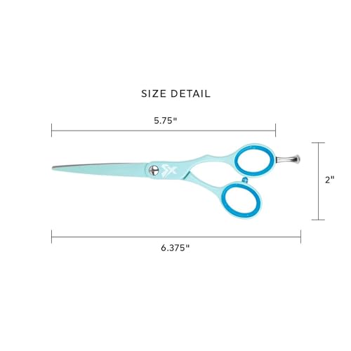 Shear Xpressions 5.75" Professional Hair Cutting Scissors (Moody Blue)