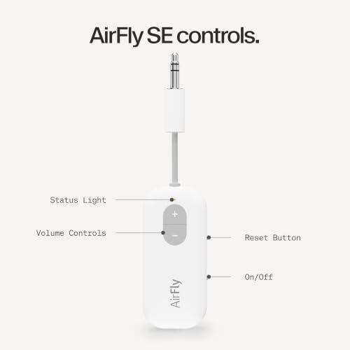 AirFly SE Bluetooth Wireless Audio Transmitter Adapter (White / AirFly SE)
