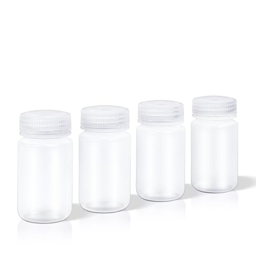 4 oz Small Plastic Bottles with Caps (Clear / 4 oz)