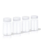 4 oz Small Plastic Bottles with Caps (Clear / 4 oz)