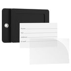 2 Pack Initial Luggage Tags for Suitcases Airplane Travel Essentials (Large N / Black)