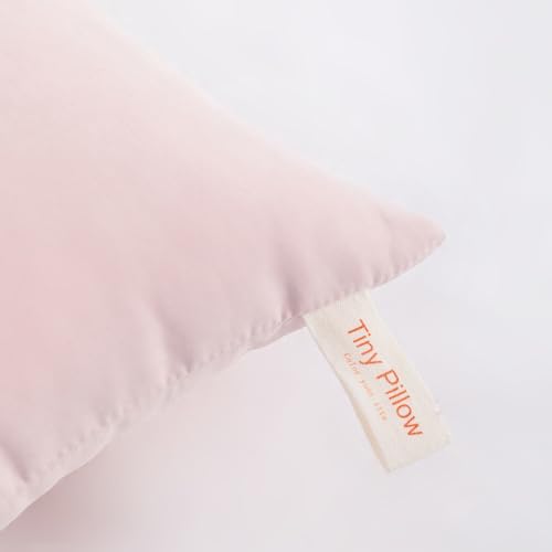 Tiny Pillows Down Alternative 7"x11" Microfiber Mini Pillow for Travel (Pink / 11"x7")